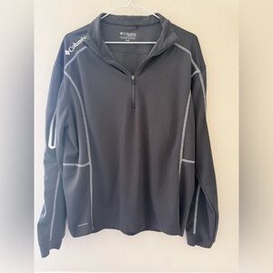 Columbia | Men’s Omni-Wick Shotgun 1/4 Zip Golf Pullover in Gray and White